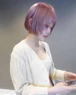 ショート カラー パーマ、ストパー モデル募集、ちはるのヘアスタイル