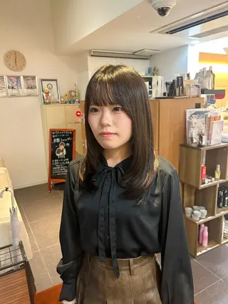 セミロング 🍓似合わせ＋トレン ドヘア矢木🍓のヘアスタイル