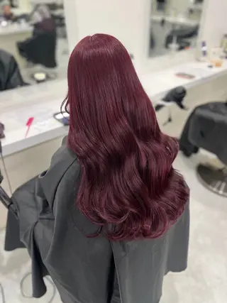 ロング カラー 女の子が好きな色 モテ暖色🎀🪽のヘアスタイル