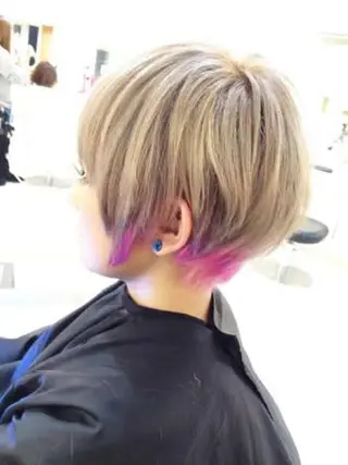 ショート カラー ノアヘアデザイン町田店所属・ショートヘア特化 mayaのヘアスタイル