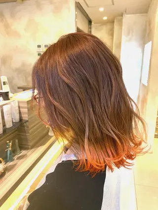 ミディアム カラー s mのヘアスタイル