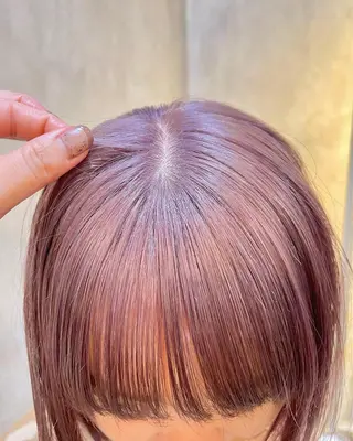 ミディアム カラー 暖色カラー/ブリーチ /かしむらゆうかのヘアスタイル