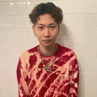 ショート カラー パーマ ヘアアレンジ メンズ キッズ ネイル マツエク・マツパ 中元 淳のヘアスタイル