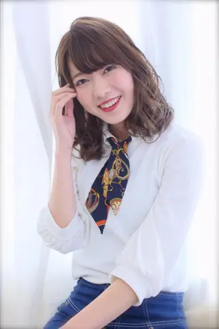 ミディアム カラー パーマ 髪質改善/縮毛矯正/ ボブ/店長/槌矢圭悟のヘアスタイル