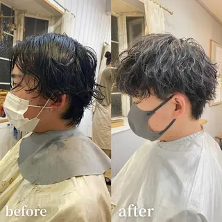 ショート パーマ メンズ 【メンズ特化】 村越　匡徒のヘアスタイル