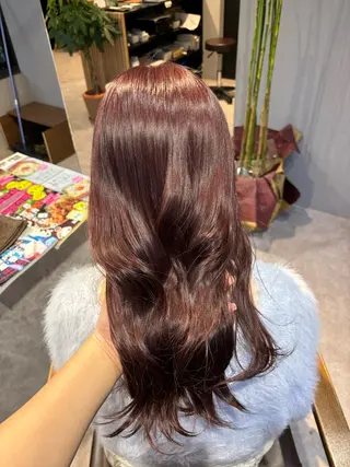 セミロング Yuuka/ w colorのヘアスタイル