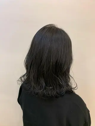 ミディアム パーマ ヘアアレンジ 〽️magico/ ウルフDaiki〽️のヘアスタイル