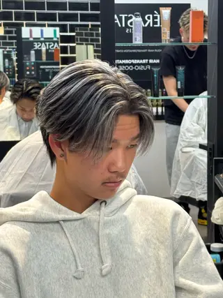ショート カラー メンズ 【men's Lapis横浜】海人のヘアスタイル