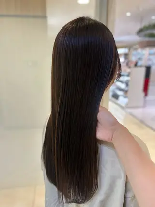 ロング カラー 艶質改善/縮毛矯正 ササキナツミのヘアスタイル
