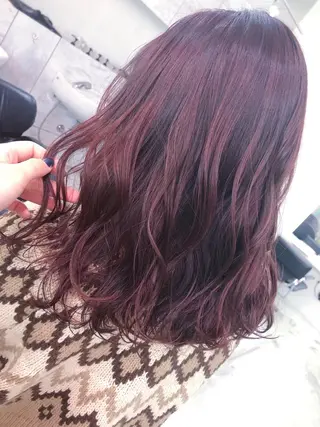 ロング カラー パーマ ヘアアレンジ GRAND OMOTESANDOのヘアスタイル
