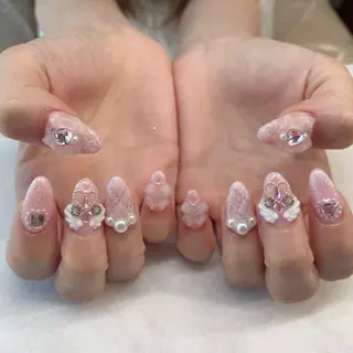 ネイル 💎🐰 saki. m 🐰💎のネイルデザイン
