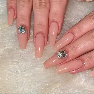 ロング m kaori𓃟のネイルデザイン