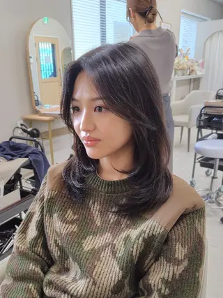 ミディアム カラー Cream HAIR&TREATMENT　クリーム　町田所属・Cream/クリーム 町田/髪質改善のヘアスタイル
