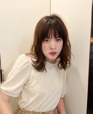 カラー rina/レイヤー ／メンズカットのヘアスタイル