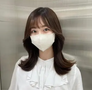 ミディアム 🇰🇷レイヤー カット💐Seinaのヘアスタイル