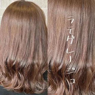 セミロング カラー 小嶋 秀明/ 本物の髪質改善⭐️のヘアスタイル