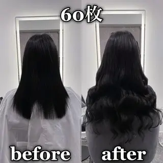 ロング KOSEI シールエクステのヘアスタイル