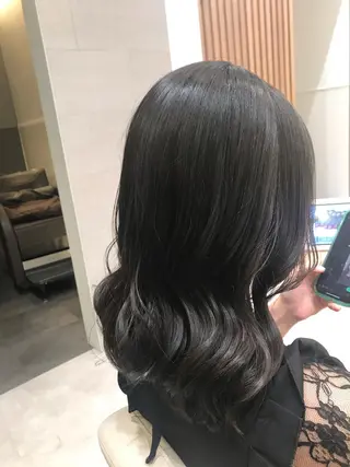 ミディアム 木野田 萌のヘアスタイル