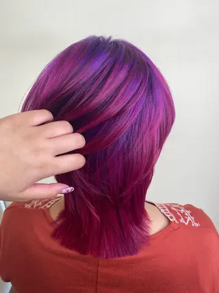 ミディアム カラー ✴︎ヒラガカナ✴︎ ECLAT HAIRのヘアスタイル