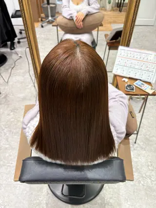 セミロング 透明感カラー/ダブル カラー/MAI🎀のヘアスタイル