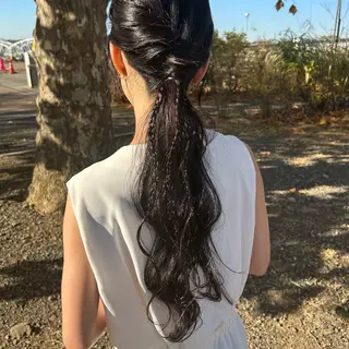 ロング ヘアアレンジ 飯塚 沙衣のヘアスタイル