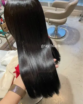 ロング カラー 小原 侑花のヘアスタイル