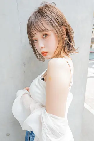 ミディアム カラー clan五反田所属・髪質改善、縮毛矯正 店長浅野太郎のヘアスタイル