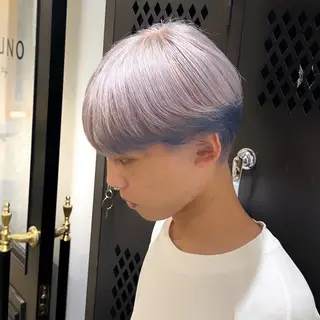 カラー メンズ ハイトーン/デザイン カラー/悠斗のヘアスタイル