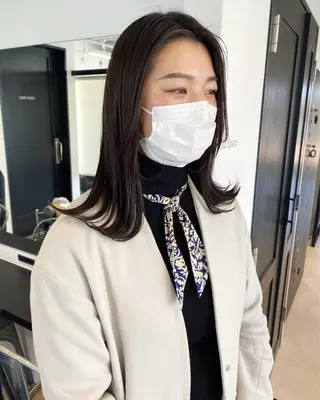セミロング カラー salowin JIYUGAOKA所属・マンツーマン半個室 tamuraのヘアスタイル