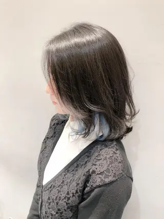 ミディアム 似合わせ艶髪カラー ❤️ハダユミのヘアスタイル