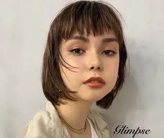 ミディアム Glimpse大濠店 髪質改善/福岡大濠のヘアスタイル