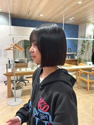 ミディアム 丸みボブ/メンズ /大山杏奈🌙のヘアスタイル