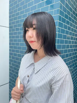 ミディアム カラー ユウナ🎀レイヤー/ 暖色カラーのヘアスタイル