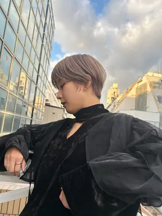 ショート カラー ショート/ボブ専門 宮脇美奈/南船場のヘアスタイル