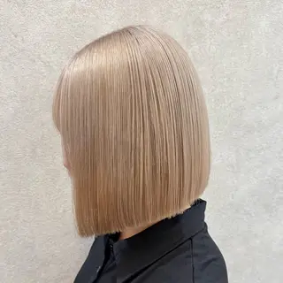 ショート カラー ケアブリーチ 韓国レイヤーKYONのヘアスタイル