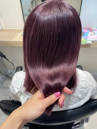 セミロング カラー arrow🖤 もえみのヘアスタイル