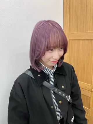 ミディアム カラー amy. リクト／ショートのヘアスタイル