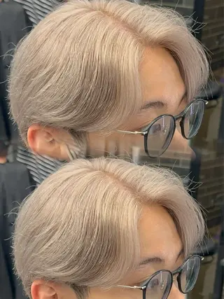 カラー パーマ メンズ 札幌メンズヘア指名 No.1光👑👑のヘアスタイル