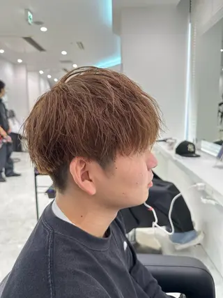 カラー メンズ 🐺メンズパーマ マッシュ　あさひ🐺のヘアスタイル