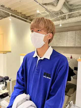 カラー メンズ ショート/パーマ/ カラー/FUKOのヘアスタイル