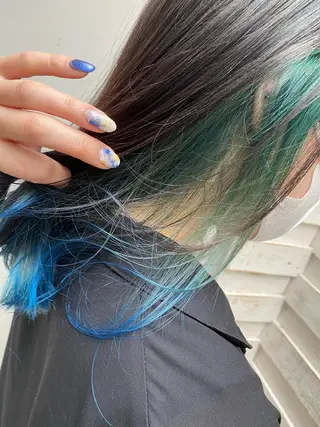 セミロング カラー ヘアアレンジ 指名支持率NO.1 スタイリストのヘアスタイル