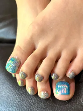 ショート カラー キッズ 2dy所属・2DY NAIL SALONのネイルデザイン