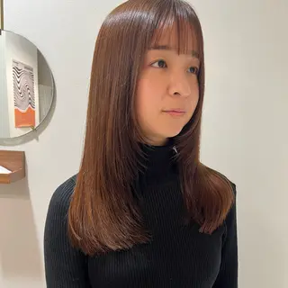 セミロング pu+on. nailworks所属・fuyumi / ニュアンスネイルのネイルデザイン