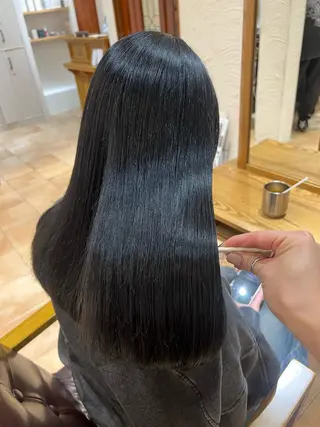 セミロング カラー 🥀韓国ヘア🥀 宮津真菜のヘアスタイル