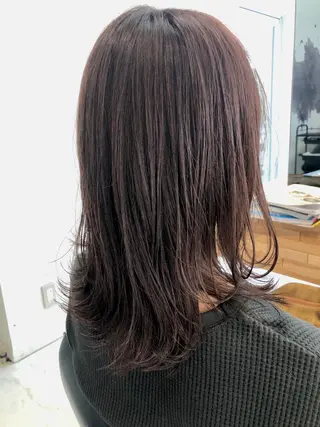 ミディアム Lei hair&relax所属・加留部 節のヘアスタイル