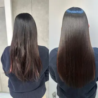 ロング パーマ 髪質改善/縮毛矯正 /ブリーチ矯正/岡部のヘアスタイル