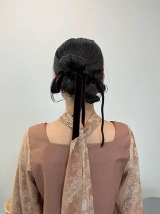 セミロング ヘアアレンジ 大林 エリコのヘアスタイル