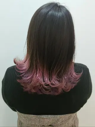 セミロング カラー ヘアアレンジ 成瀬 弘光のヘアスタイル