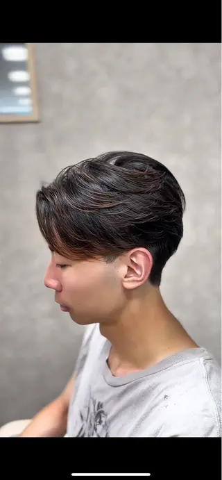 ショート パーマ メンズ 🔮メンズ縮毛矯正 毛流れパーマ💎竹永のヘアスタイル