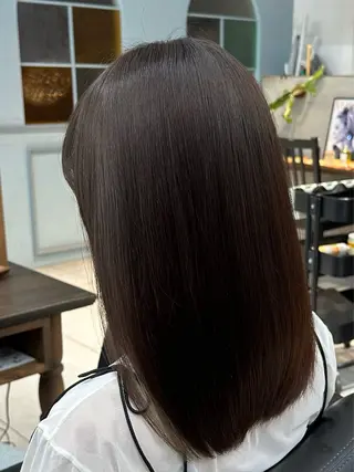 セミロング ルシクラージュ武蔵小杉店所属・武蔵小杉【美髪縮 毛矯正】丸山智久のヘアスタイル